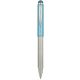 Golyóstoll, 0,24 mm, teleszkópos, rozsdamentes acél, világoskék tolltest, ZEBRA "Telescopic Metal Stylus", kék
