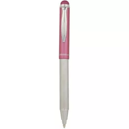   Golyóstoll, 0,24 mm, teleszkópos, rozsdamentes acél, pink tolltest, ZEBRA "Telescopic Metal Stylus", kék
