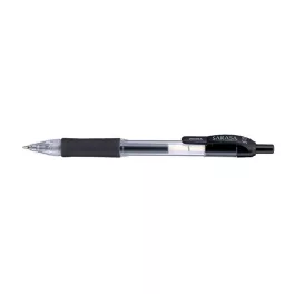   Zseléstoll, 0,33 mm, nyomógombos, ZEBRA "Sarasa", fekete