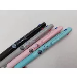 Golyóstoll, 0,24 mm, nyomógombos, háromszínű, ZEBRA "Blen 3C", fekete test