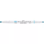 Szövegkiemelő, 1,0/3,5 mm, kétvégű, ZEBRA "Mildliner Fluorescent", kék