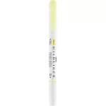 Szövegkiemelő, 1,0/3,5 mm, kétvégű, ZEBRA "Mildliner Fluorescent", sárga