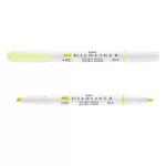 Szövegkiemelő, 1,0/3,5 mm, kétvégű, ZEBRA "Mildliner Fluorescent", sárga