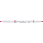 Szövegkiemelő, 1,0/3,5 mm, kétvégű, ZEBRA "Mildliner Fluorescent", rózsaszín