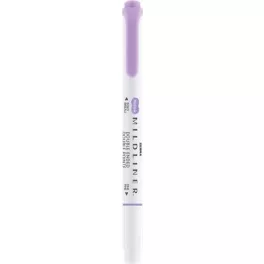   Szövegkiemelő, 1,0/3,5 mm, kétvégű ZEBRA "Mildliner Cool & Refined" lila