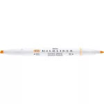 Szövegkiemelő, 1,0/3,5 mm, kétvégű, ZEBRA "Mildliner Fluorescent", narancs