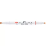 Szövegkiemelő, 1,0/3,5 mm, kétvégű, ZEBRA "Mildliner Warm", cinóber