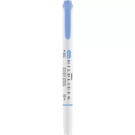   Szövegkiemelő, 1,0/3,5 mm, kétvégű ZEBRA "Mildliner Cool & Refined" kék