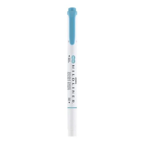 Szövegkiemelő, 1,0/3,5 mm, kétvégű, ZEBRA "Mildliner Warm", füstkék