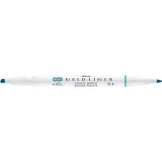 Szövegkiemelő, 1,0/3,5 mm, kétvégű, ZEBRA "Mildliner Warm", füstkék