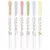 Szövegkiemelő készlet, 1,4/4 mm, kétvégű, ZEBRA "Mildliner Scented Fragrance", 6 különböző szín