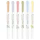 Szövegkiemelő készlet, 1,4/4 mm, kétvégű, ZEBRA "Mildliner Scented Fragrance", 6 különböző szín