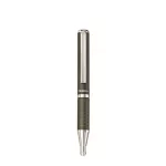 Golyóstoll, 0,24 mm, teleszkópos, metálszürke tolltest, ZEBRA "SL-F1", kék