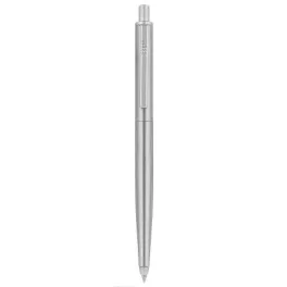   Golyóstoll, 0,24 mm, nyomógombos, ezüst színű klip, ezüst tolltest, ZEBRA "901", kék