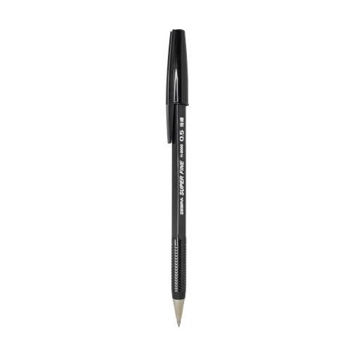 Golyóstoll, 0,21 mm, kupakos, ZEBRA "H-8000" fekete