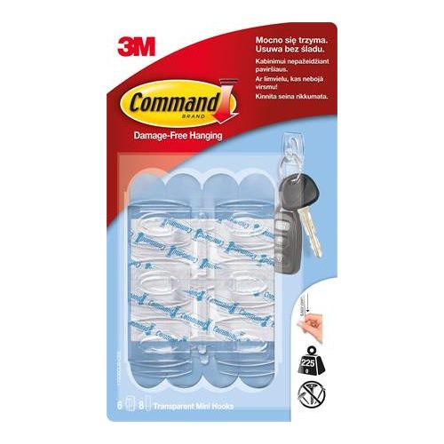 Mini műanyag akasztó, 3M SCOTCH "Command"