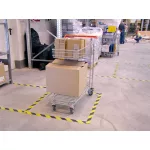 Ipari jelzőszalag, 50mm x 33m, 3M, sárga-fekete