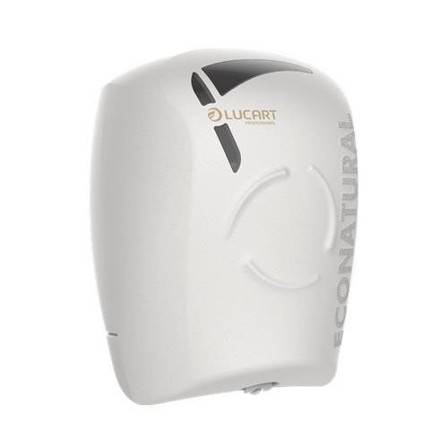 Toalettpapír adagoló, 26,4x20,2x20,2 cm, LUCART "EcoNatural Flow", fehér