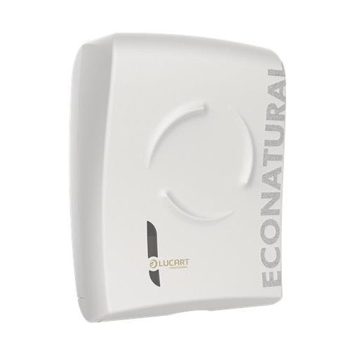 Kéztörlő adagoló, hajtogatott kéztörlőkhöz, 40,4x32x15,5 cm, LUCART "EcoNatural Flow", fehér