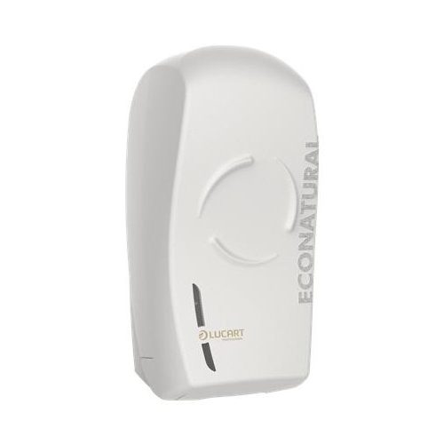 Toalettpapír adagoló, hajtogatott toalettpapírhoz, 32,8x16,5x13,8 cm, LUCART "EcoNatural Flow Bulk Pack", fehér