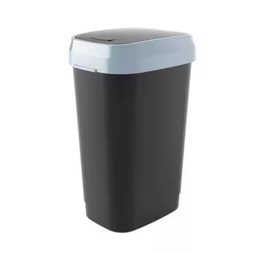 Billenős szemetes, 50 l, CURVER "Dual", fekete