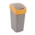 Billenős szelektív hulladékgyűjtő, műanyag, 45 l, CURVER, sárga/szürke