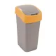 Billenős szelektív hulladékgyűjtő, műanyag, 45 l, CURVER, sárga/szürke