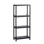 Polcrendszer, 4 polccal, 60 cm, KETER "Plus Shelf"
