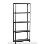 Polcrendszer, 5 polccal, 75 cm, KETER "Plus Shelf"