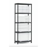 Polcrendszer, 5 polccal, 75 cm, KETER "Plus Shelf"