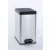 Pedálos szemetes, 25 l, CURVER "Slim Bin", fekete-ezüst