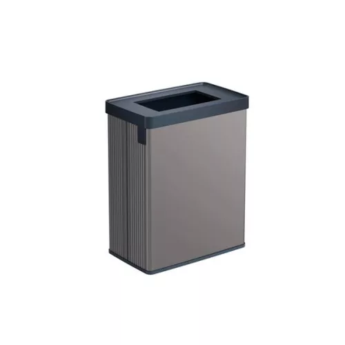 Szelektív hulladékgyűjtő, fedél nélküli, 54 liter, CURVER "Verto Recycle", szürke/fekete