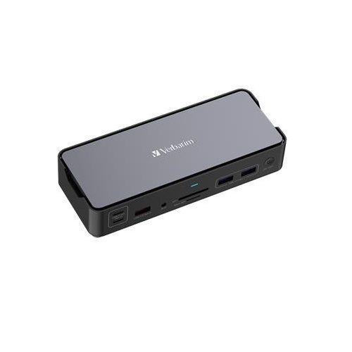 Dokkoló, 15 port, USB-C host, VERBATIM "USB-C Pro CDS-15"