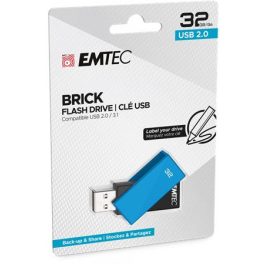 Pendrive, 32GB, USB 2.0, EMTEC "C350 Brick", kék