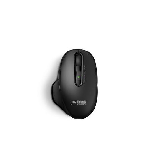Egér, vezeték nélküli, optikai, tölthető, USB+BT, URBAN FACTORY "Onlee Pro Dual", fekete