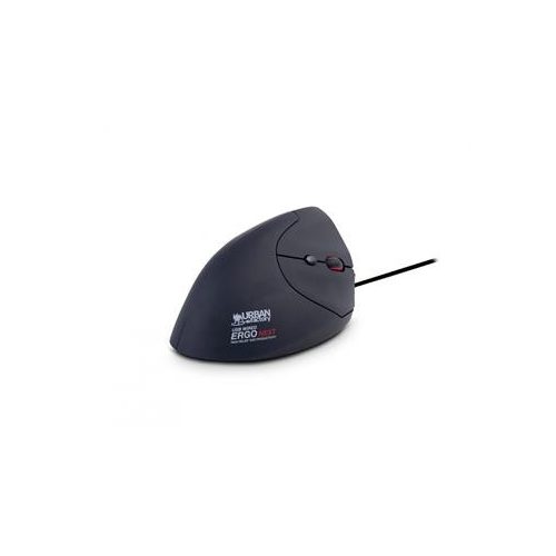 Egér, vezetékes, vertikális, USB, URBAN FACTORY "Ergo Next", fekete
