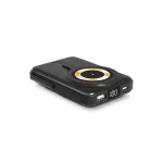 Mágneses powerbank, vezeték nélküli, 10K mAh, URBAN FACTORY, szénfekete