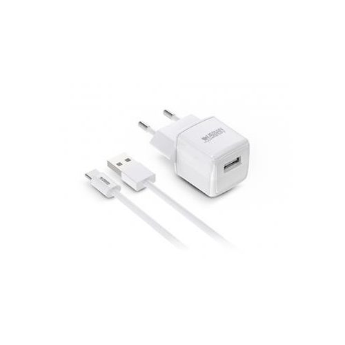 Hálózati töltő, 1xUSB-A, 12W, USB-A–USB-C kábel, URBAN FACTORY