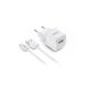 Hálózati töltő, 1xUSB-A, 12W, USB-A–USB-C kábel, URBAN FACTORY