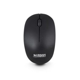   Egér, vezeték nélküli, optikai, kisméret, USB, URBAN FACTORY "Free", fekete