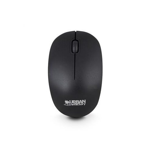 Egér, vezeték nélküli, optikai, kisméret, USB, URBAN FACTORY "Free", fekete