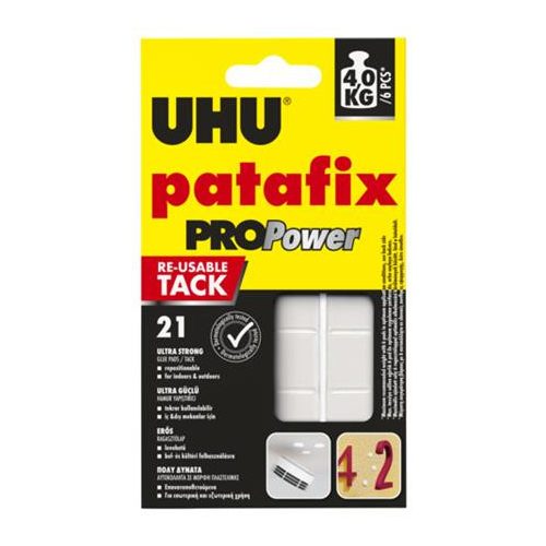 Gyurmaragasztó, 21 kocka/csomag, UHU "Patafix Pro Power"