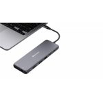 USB elosztó-HUB, 2xUSB-C PD/2xHDMI/DP/6xUSB-A/RJ45/audio, VERBATIM