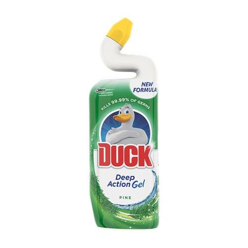 WC-tisztítógél, 750 ml, DUCK "Deep Action Gel", fenyő illat