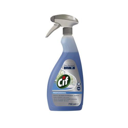 Ablak- és felülettisztítószer, 750 ml, CIF, "Professional"
