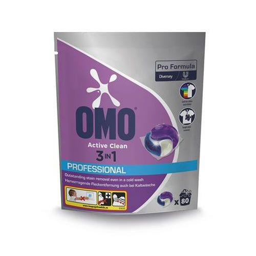 Mosókapszula, 80 db, OMO "Active Clean 3in1"