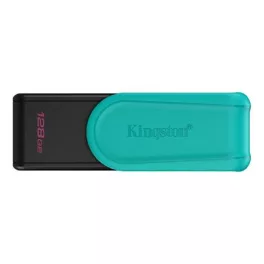   Pendrive, 128GB, USB 3.2 Gen1, KINGSTON "DataTraveler Exodia S", fekete-türkiz
