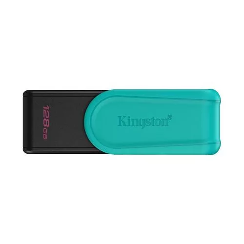 Pendrive, 128GB, USB 3.2 Gen1, KINGSTON "DataTraveler Exodia S", fekete-türkiz