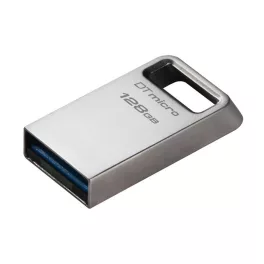   Pendrive, 128GB, USB 3.2, 200MB, fém, KINGSTON "DT Micro Gen2"