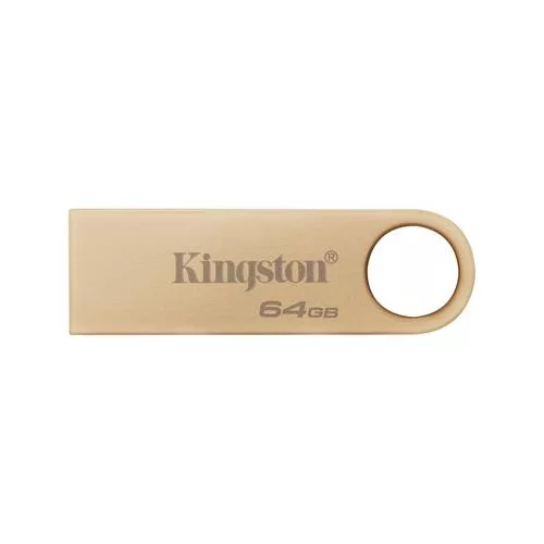 Pendrive, 64GB, USB 3.2 Gen1, KINGSTON "DataTraveler SE9 G3", arany